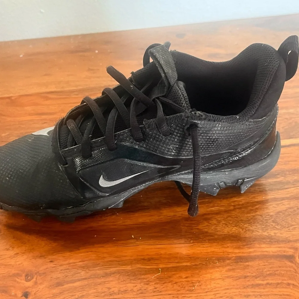 Black and Silver Athletic Shoes - Picture 5 of 5